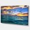 Designart - Exotic Tropical Beach at Sunset - Modern Seashore Canvas Art